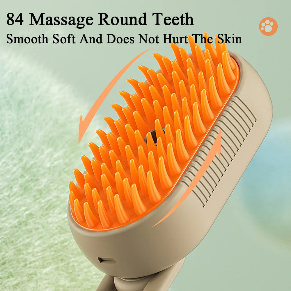 Steam Spray Pet Grooming Brush